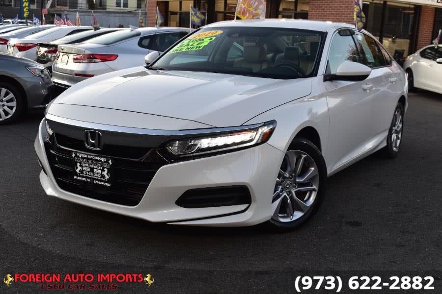 2019 Honda Accord Sedan LX 1.5T CVT, available for sale in Irvington, New Jersey | Foreign Auto Imports. Irvington, New Jersey