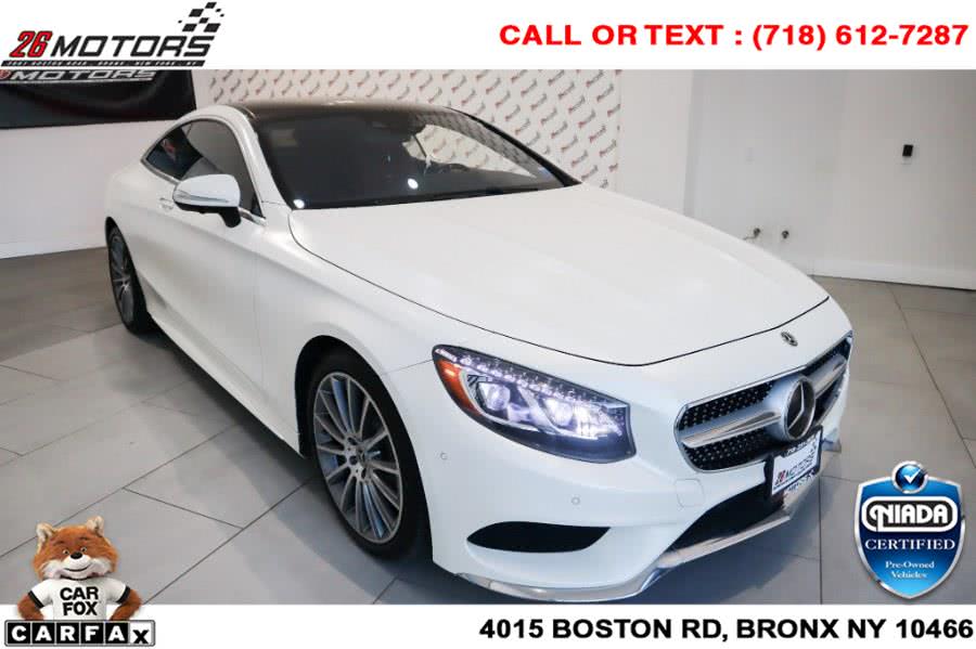 Used Mercedes-Benz S-Class S 550 4MATIC Coupe 2017 | 26 Motors Corp. Bronx, New York Used Mercedes-Benz S-Class S 550 4MATIC Coupe 2017 | 26 Motors Corp. Bronx, New York