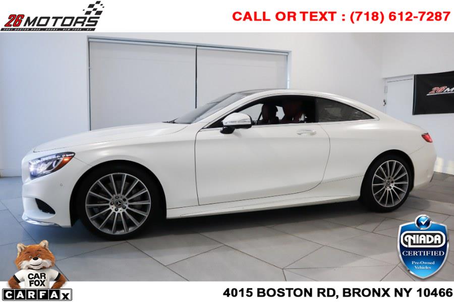 Used Mercedes-Benz S-Class S 550 4MATIC Coupe 2017 | 26 Motors Corp. Bronx, New York Used Mercedes-Benz S-Class S 550 4MATIC Coupe 2017 | 26 Motors Corp. Bronx, New York