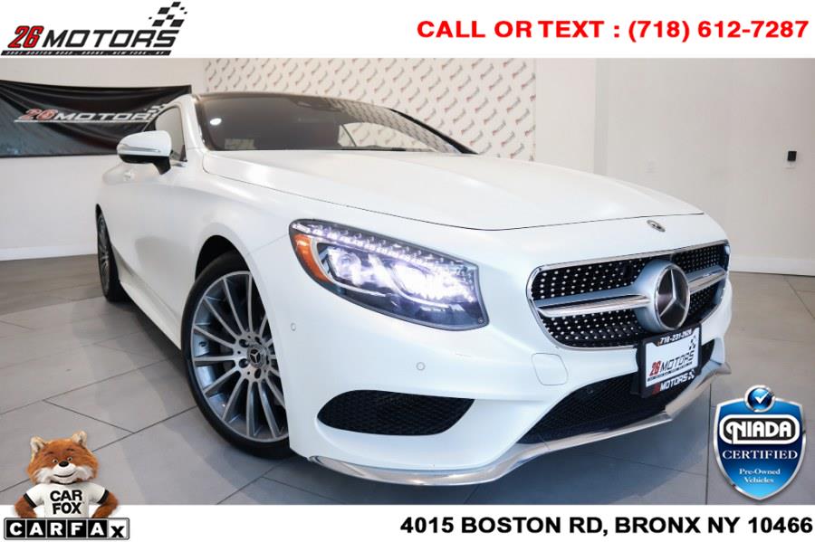 Used Mercedes-Benz S-Class S 550 4MATIC Coupe 2017 | 26 Motors Corp. Bronx, New York Used Mercedes-Benz S-Class S 550 4MATIC Coupe 2017 | 26 Motors Corp. Bronx, New York