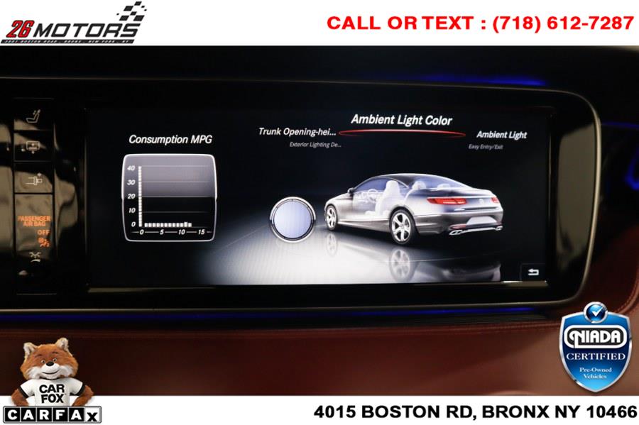 Used Mercedes-Benz S-Class S 550 4MATIC Coupe 2017 | 26 Motors Corp. Bronx, New York Used Mercedes-Benz S-Class S 550 4MATIC Coupe 2017 | 26 Motors Corp. Bronx, New York