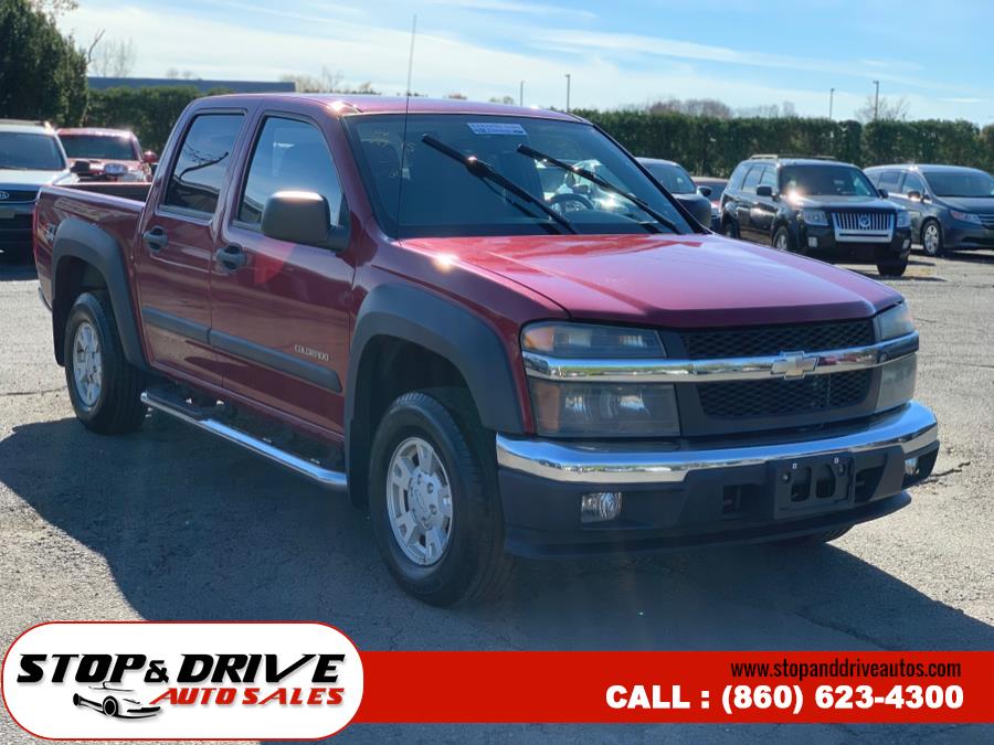 2004 Chevrolet Colorado Crew Cab 126.0" WB 4WD 1SB LS Z85, available for sale in East Windsor, Connecticut | Stop & Drive Auto Sales. East Windsor, Connecticut 2004 Chevrolet Colorado Crew Cab 126.0" WB 4WD 1SB LS Z85, available for sale in East Windsor, Connecticut | Stop & Drive Auto Sales. East Windsor, Connecticut
