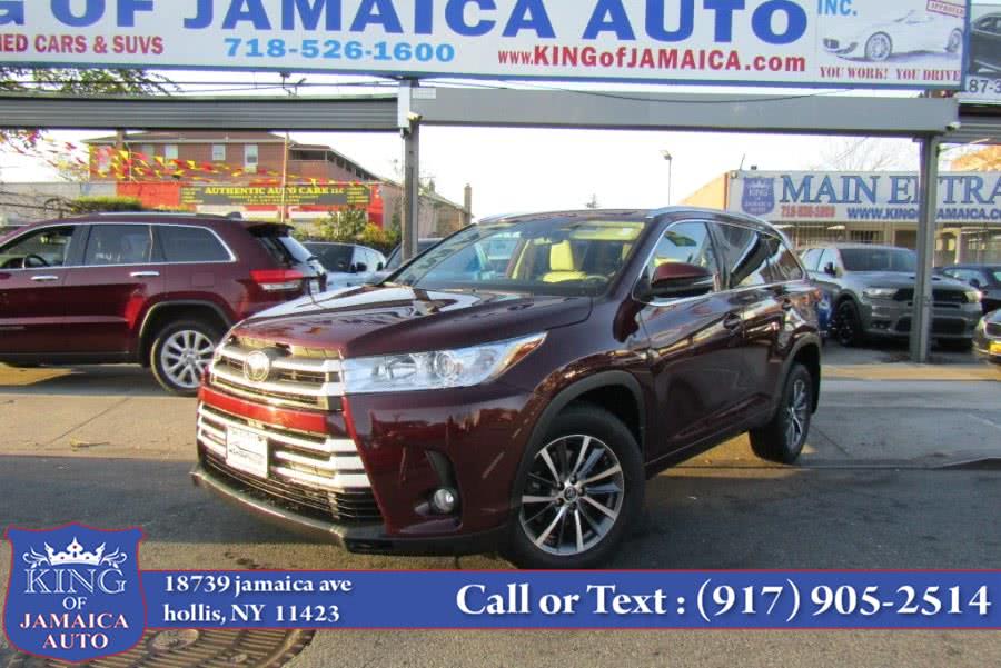 2018 Toyota Highlander XLE V6 AWD (Natl), available for sale in Hollis, New York | King of Jamaica Auto Inc. Hollis, New York 2018 Toyota Highlander XLE V6 AWD (Natl), available for sale in Hollis, New York | King of Jamaica Auto Inc. Hollis, New York