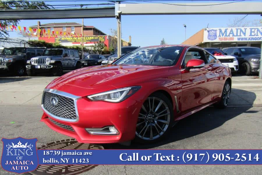 2017 INFINITI Q60 Red Sport 400 AWD, available for sale in Hollis, New York | King of Jamaica Auto Inc. Hollis, New York