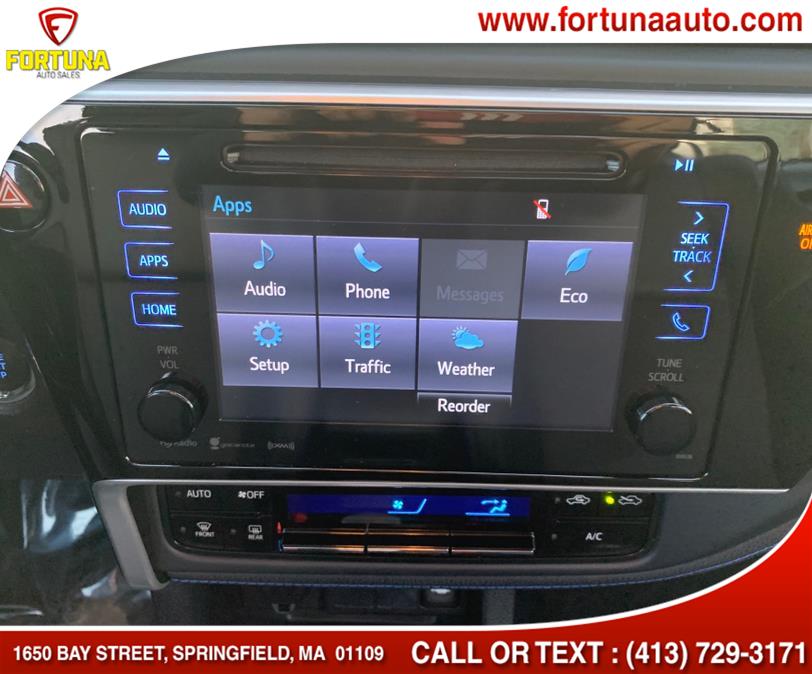 2017 Toyota Corolla SE 4dr Sedan, available for sale in Springfield, Massachusetts | Fortuna Auto Sales Inc.. Springfield, Massachusetts 2017 Toyota Corolla SE 4dr Sedan, available for sale in Springfield, Massachusetts | Fortuna Auto Sales Inc.. Springfield, Massachusetts