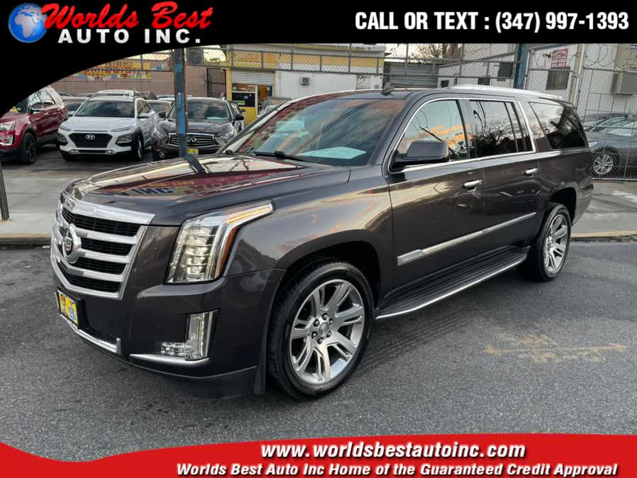 2015 Cadillac Escalade ESV 4WD 4dr Luxury, available for sale in Brooklyn, New York | Worlds Best Auto Inc. Brooklyn, New York