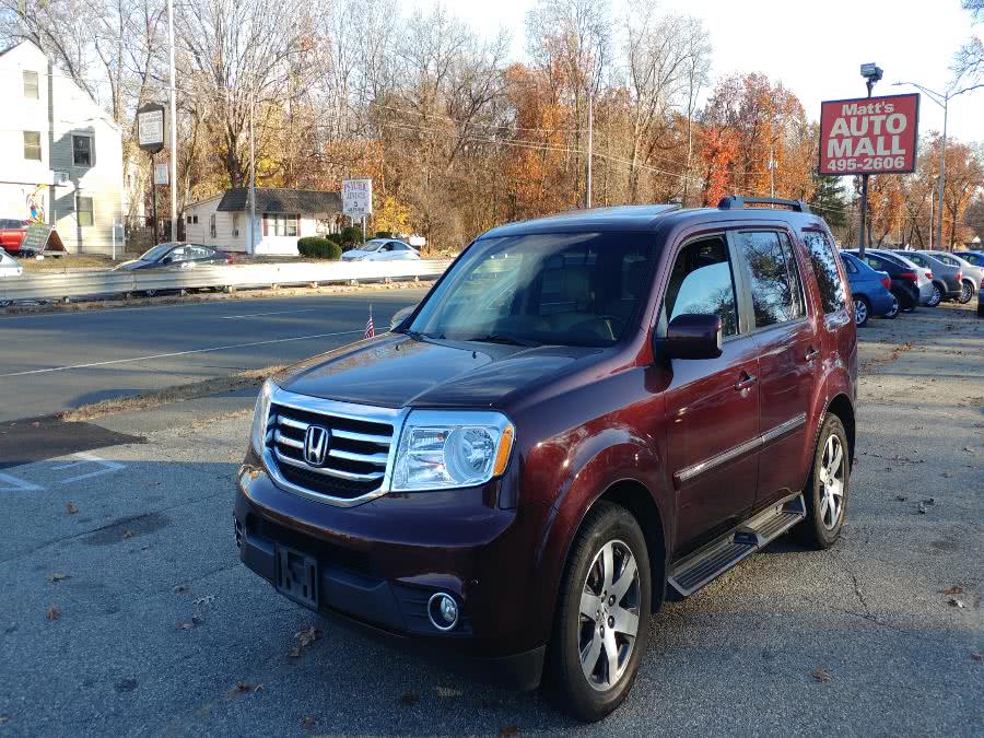 2013 Honda Pilot 4WD 4dr Touring w/RES & Navi, available for sale in Chicopee, Massachusetts | Matts Auto Mall LLC. Chicopee, Massachusetts
