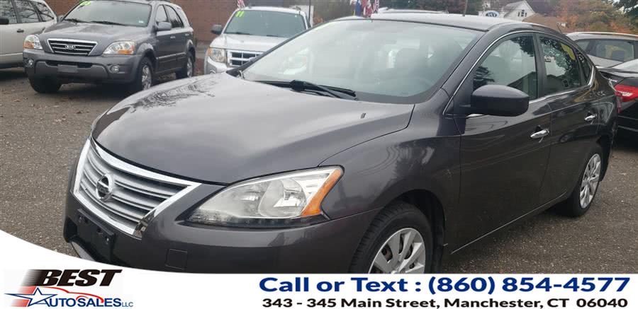 2013 Nissan Sentra 4dr Sdn I4 CVT SV, available for sale in Manchester, Connecticut | Best Auto Sales LLC. Manchester, Connecticut