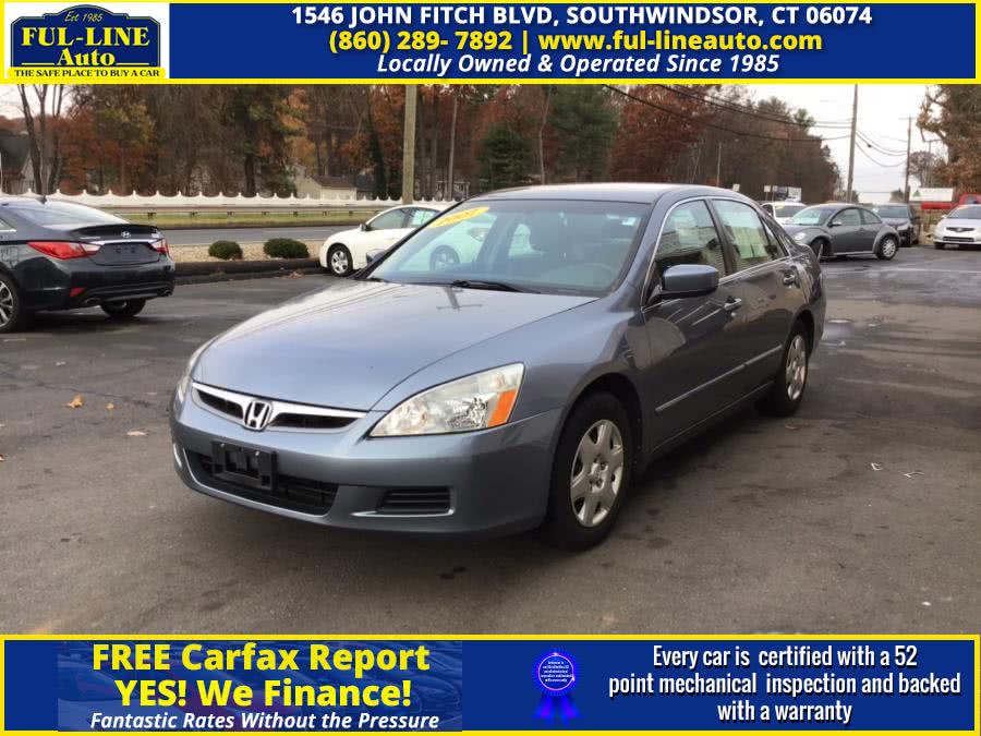 2007 Honda Accord Sdn 4dr I4 AT LX, available for sale in South Windsor , Connecticut | Ful-line Auto LLC. South Windsor , Connecticut