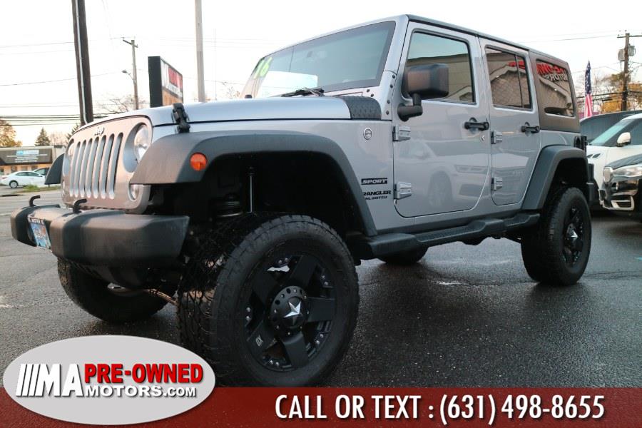 2016 Jeep Wrangler Unlimited 4WD 4dr Sport, available for sale in Huntington Station, New York | M & A Motors. Huntington Station, New York 2016 Jeep Wrangler Unlimited 4WD 4dr Sport, available for sale in Huntington Station, New York | M & A Motors. Huntington Station, New York