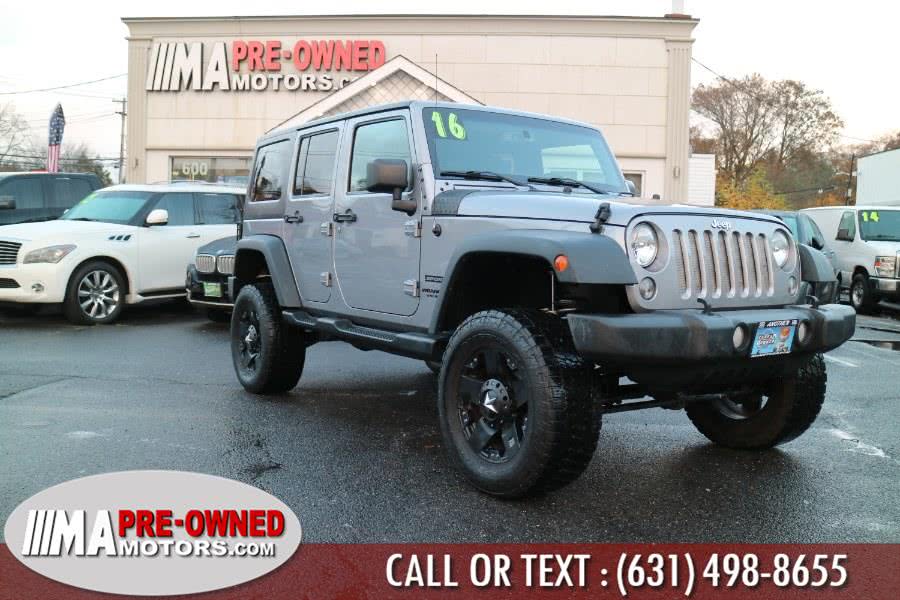 2016 Jeep Wrangler Unlimited 4WD 4dr Sport, available for sale in Huntington Station, New York | M & A Motors. Huntington Station, New York 2016 Jeep Wrangler Unlimited 4WD 4dr Sport, available for sale in Huntington Station, New York | M & A Motors. Huntington Station, New York