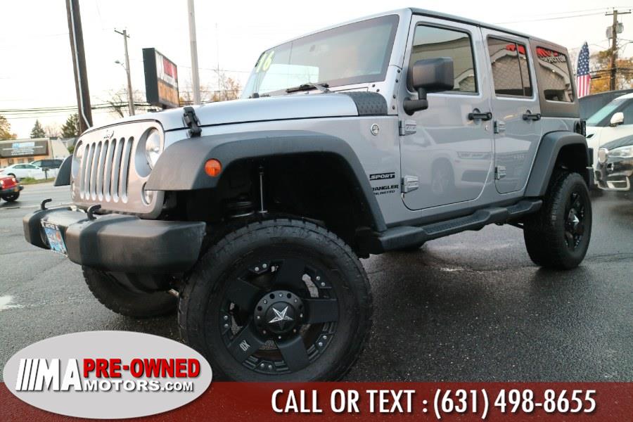 2016 Jeep Wrangler Unlimited 4WD 4dr Sport, available for sale in Huntington Station, New York | M & A Motors. Huntington Station, New York 2016 Jeep Wrangler Unlimited 4WD 4dr Sport, available for sale in Huntington Station, New York | M & A Motors. Huntington Station, New York