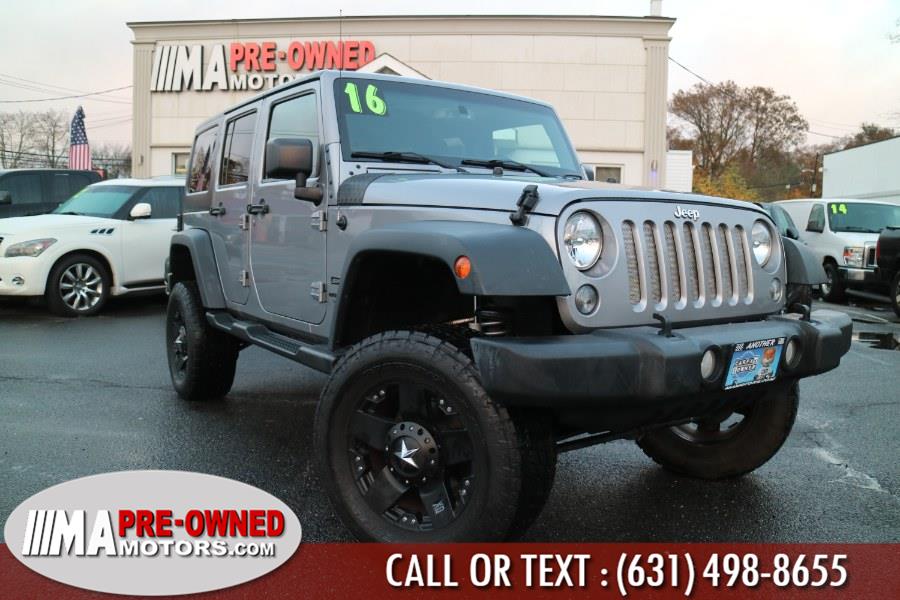 2016 Jeep Wrangler Unlimited 4WD 4dr Sport, available for sale in Huntington Station, New York | M & A Motors. Huntington Station, New York 2016 Jeep Wrangler Unlimited 4WD 4dr Sport, available for sale in Huntington Station, New York | M & A Motors. Huntington Station, New York
