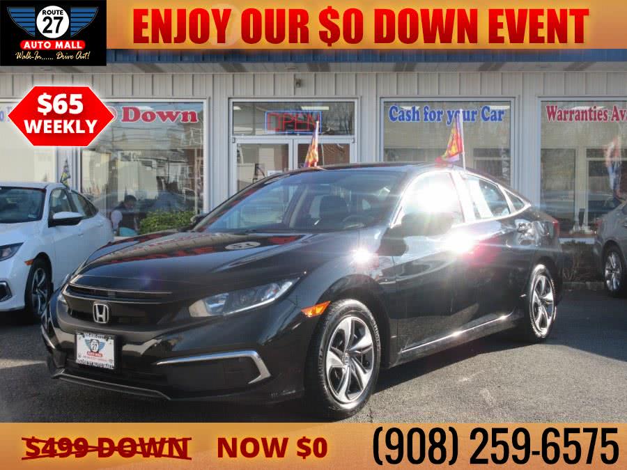 2019 Honda Civic Sedan LX CVT, available for sale in Linden, New Jersey | Route 27 Auto Mall. Linden, New Jersey 2019 Honda Civic Sedan LX CVT, available for sale in Linden, New Jersey | Route 27 Auto Mall. Linden, New Jersey