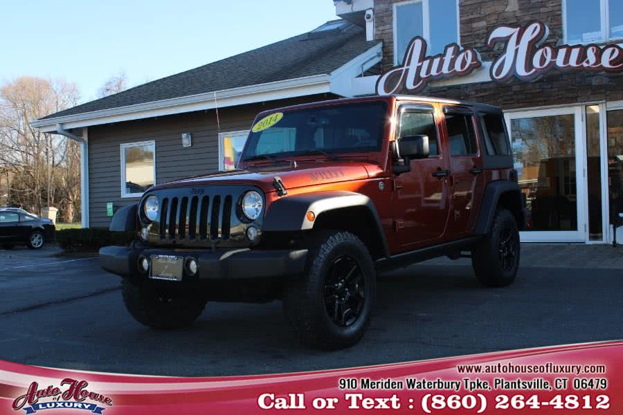 2014 Jeep Wrangler Unlimited 4WD 4dr Sport, available for sale in Plantsville, Connecticut | Auto House of Luxury. Plantsville, Connecticut