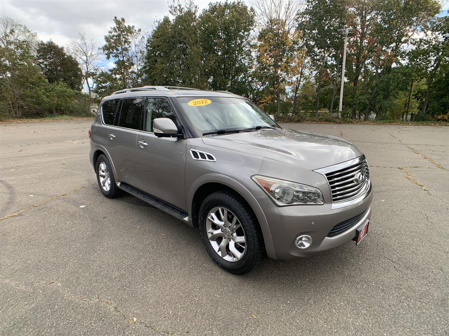 2012 INFINITI QX56 4WD 4dr 8-passenger, available for sale in Stratford, Connecticut | Wiz Leasing Inc. Stratford, Connecticut