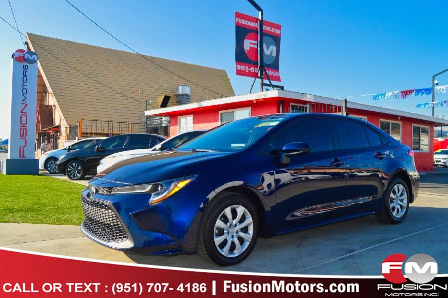 2020 Toyota Corolla LE CVT (Natl), available for sale in Moreno Valley, California | Fusion Motors Inc. Moreno Valley, California