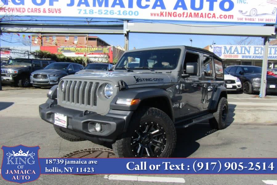 Used Jeep Wrangler Unlimited Sport S 4x4 2019 | King of Jamaica Auto Inc. Hollis, New York Used Jeep Wrangler Unlimited Sport S 4x4 2019 | King of Jamaica Auto Inc. Hollis, New York
