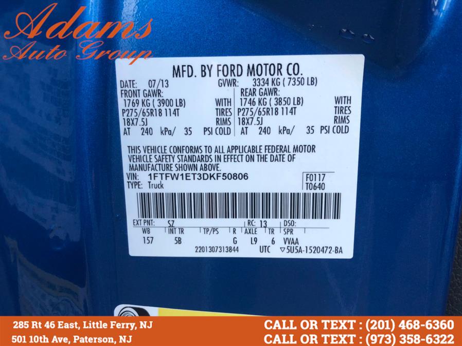 2013 Ford F-150 4WD SuperCrew 145" FX4, available for sale in Little Ferry , New Jersey | Adams Auto Group . Little Ferry , New Jersey 2013 Ford F-150 4WD SuperCrew 145" FX4, available for sale in Little Ferry , New Jersey | Adams Auto Group . Little Ferry , New Jersey