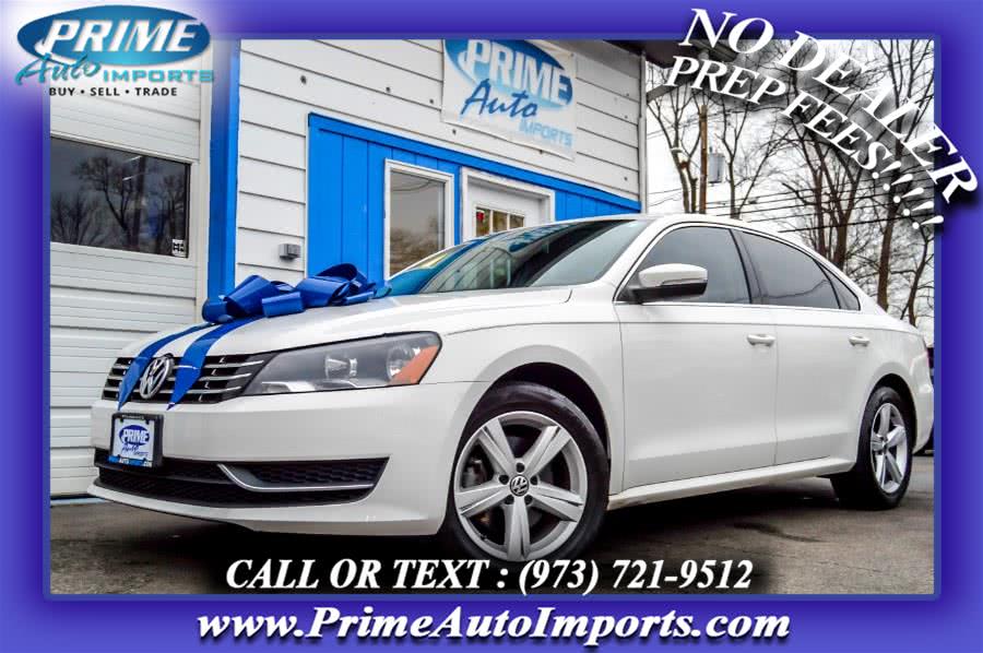 2013 Volkswagen Passat 4dr Sdn 2.0L DSG TDI SE w/Sunroof, available for sale in Bloomingdale, New Jersey | Prime Auto Imports. Bloomingdale, New Jersey