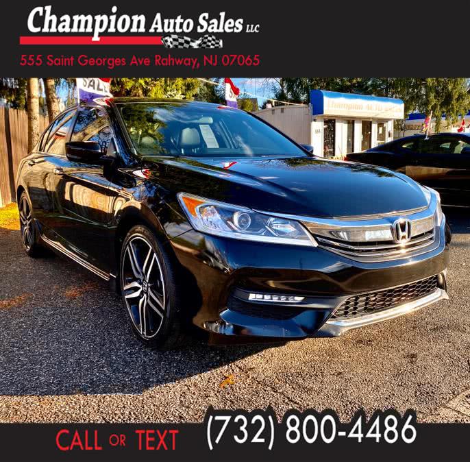 2017 Honda Accord Sedan Sport CVT, available for sale in Rahway, New Jersey | Champion Auto Sales. Rahway, New Jersey