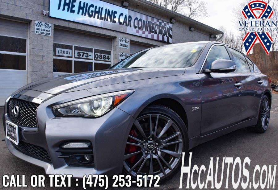 2017 INFINITI Q50 Red Sport 400 AWD, available for sale in Waterbury, Connecticut | Highline Car Connection. Waterbury, Connecticut