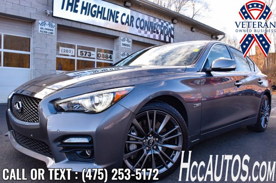 2016 INFINITI Q50 3.0t Red Sport 400 AWD, available for sale in Waterbury, Connecticut | Highline Car Connection. Waterbury, Connecticut