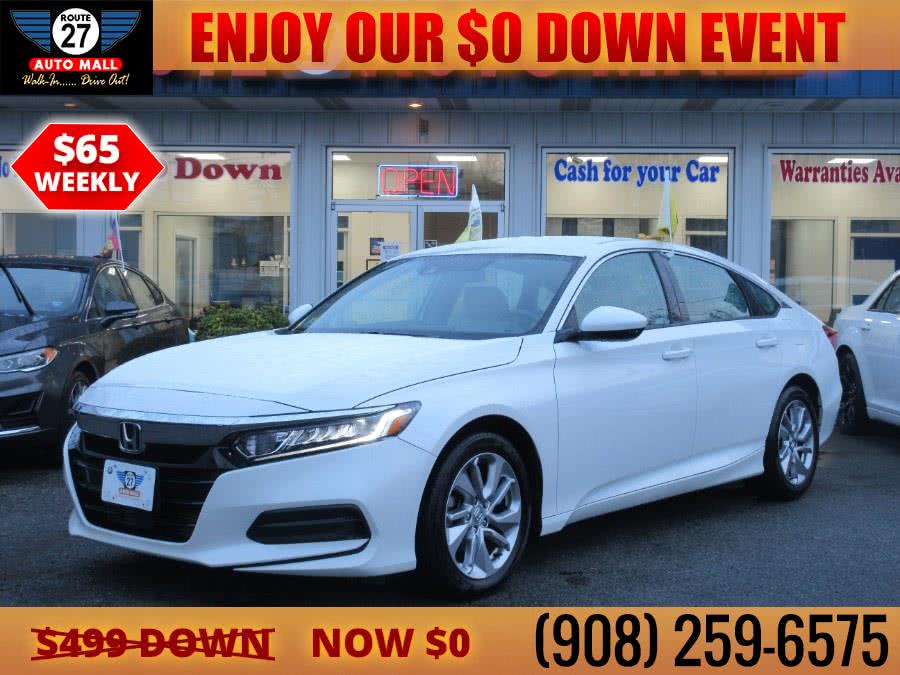 2019 Honda Accord Sedan LX 1.5T CVT, available for sale in Linden, New Jersey | Route 27 Auto Mall. Linden, New Jersey 2019 Honda Accord Sedan LX 1.5T CVT, available for sale in Linden, New Jersey | Route 27 Auto Mall. Linden, New Jersey