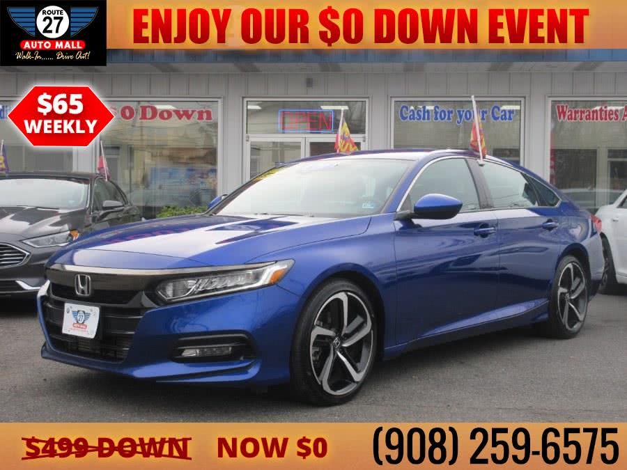 2020 Honda Accord Sedan Sport 1.5T CVT, available for sale in Linden, New Jersey | Route 27 Auto Mall. Linden, New Jersey 2020 Honda Accord Sedan Sport 1.5T CVT, available for sale in Linden, New Jersey | Route 27 Auto Mall. Linden, New Jersey