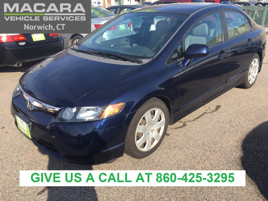 2008 Honda Civic Sdn 4dr Auto LX, available for sale in Norwich, Connecticut | MACARA Vehicle Services, Inc. Norwich, Connecticut