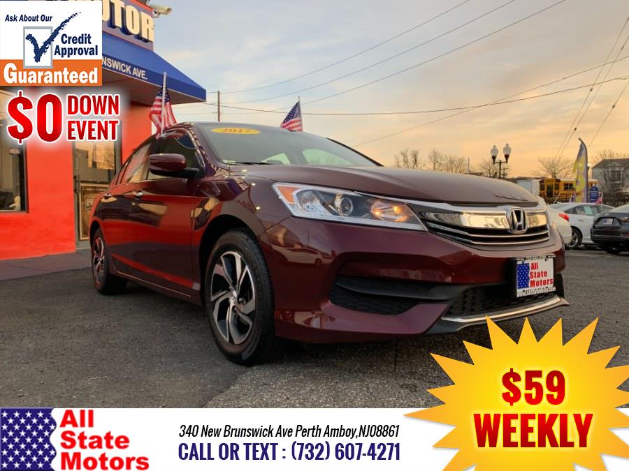 2017 Honda Accord Sedan LX CVT, available for sale in Perth Amboy, New Jersey | All State Motor Inc. Perth Amboy, New Jersey 2017 Honda Accord Sedan LX CVT, available for sale in Perth Amboy, New Jersey | All State Motor Inc. Perth Amboy, New Jersey