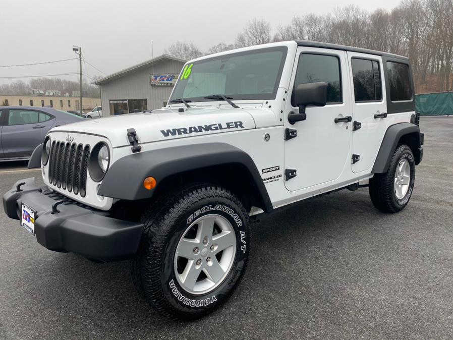 2016 Jeep Wrangler Unlimited 4WD 4dr Sport, available for sale in Berlin, Connecticut | Tru Auto Mall. Berlin, Connecticut