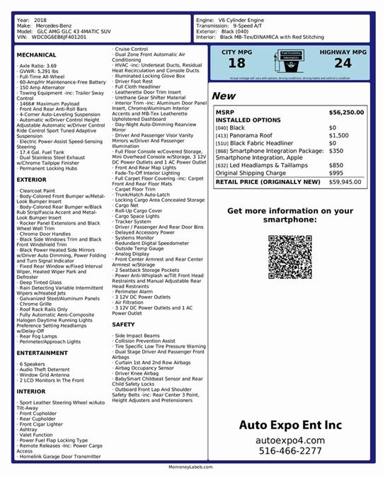 Used Mercedes-benz Glc GLC 43 AMG® 2018 | Auto Expo Ent Inc.. Great Neck, New York Used Mercedes-benz Glc GLC 43 AMG® 2018 | Auto Expo Ent Inc.. Great Neck, New York