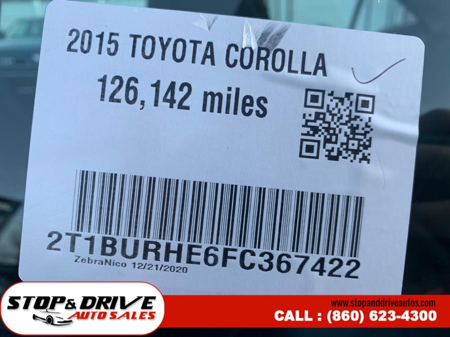 2015 Toyota Corolla 4dr Sdn CVT LE (Natl), available for sale in East Windsor, Connecticut | Stop & Drive Auto Sales. East Windsor, Connecticut 2015 Toyota Corolla 4dr Sdn CVT LE (Natl), available for sale in East Windsor, Connecticut | Stop & Drive Auto Sales. East Windsor, Connecticut