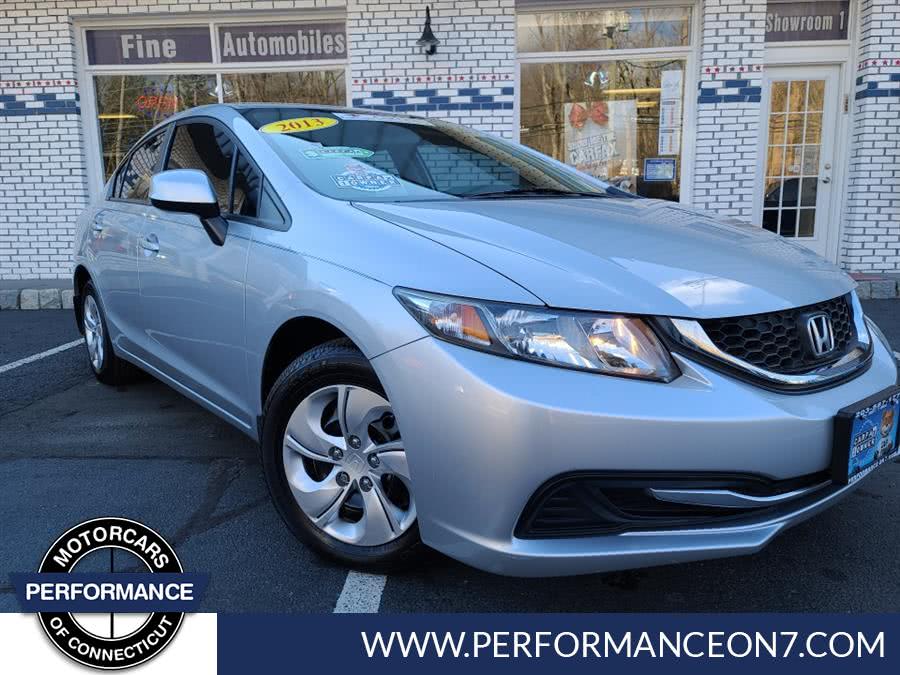 2013 Honda Civic Sdn 4dr Auto LX, available for sale in Wilton, Connecticut | Performance Motor Cars Of Connecticut LLC. Wilton, Connecticut