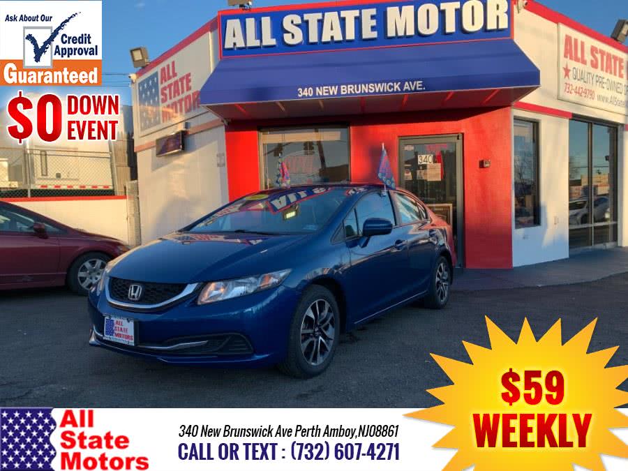 2014 Honda Civic Sedan 4dr CVT EX, available for sale in Perth Amboy, New Jersey | All State Motor Inc. Perth Amboy, New Jersey