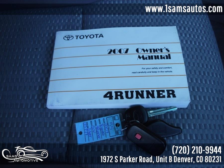 Used Toyota 4Runner 4WD 4dr V6 SR5 Sport (Natl) 2007 | Sam's Automotive. Denver, Colorado Used Toyota 4Runner 4WD 4dr V6 SR5 Sport (Natl) 2007 | Sam's Automotive. Denver, Colorado