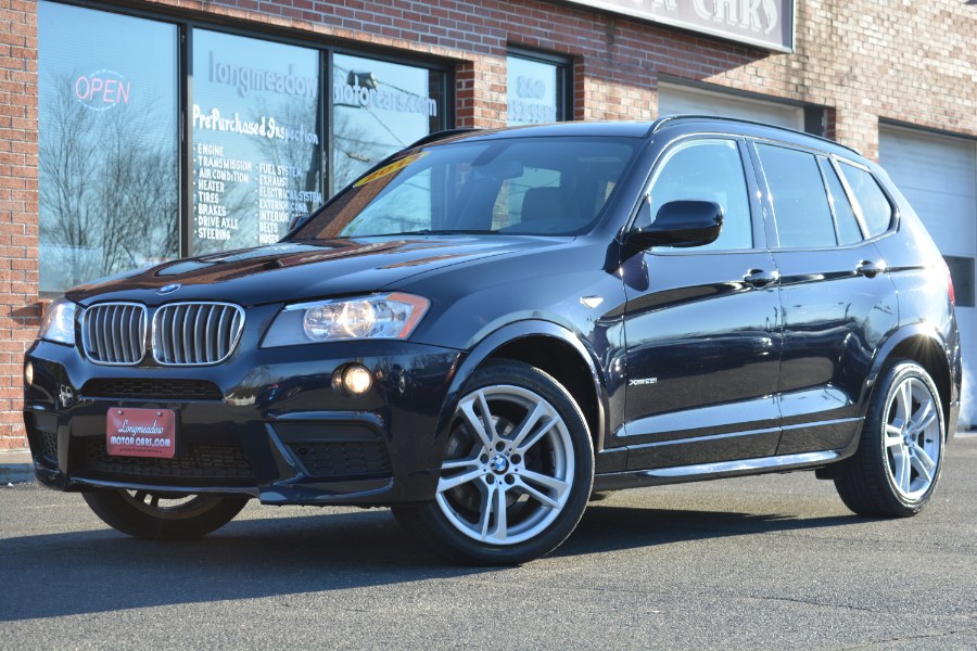 2013 BMW X3 AWD 4dr xDrive28i, available for sale in ENFIELD, Connecticut | Longmeadow Motor Cars. ENFIELD, Connecticut