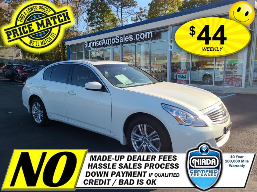 Used Infiniti G25 Sedan 4dr x AWD 2011 | Sunrise Auto Sales of Elmont. Elmont, New York Used Infiniti G25 Sedan 4dr x AWD 2011 | Sunrise Auto Sales of Elmont. Elmont, New York