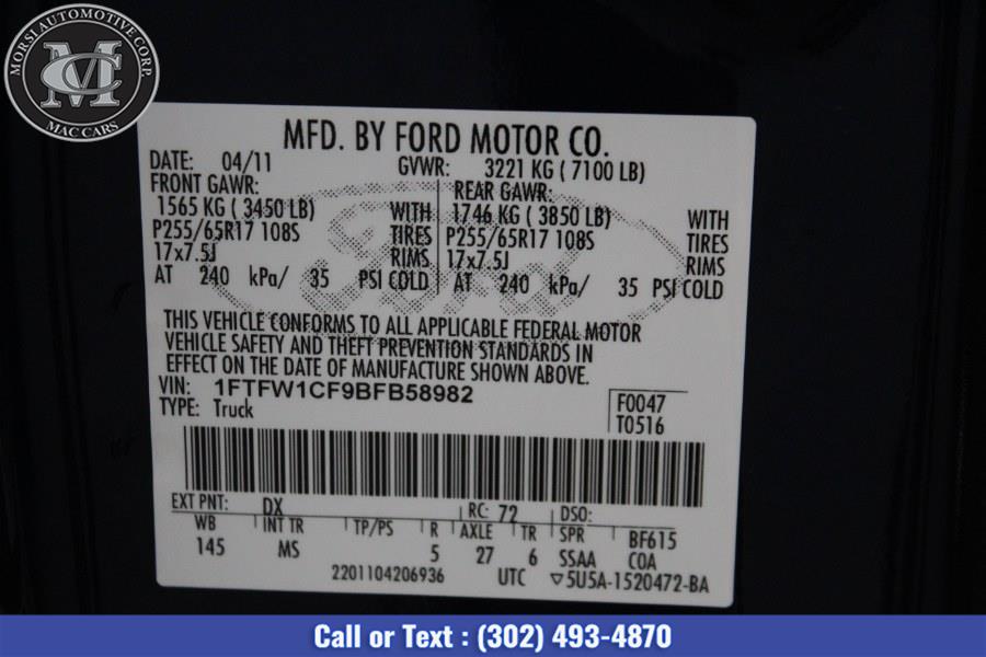 Used Ford F-150 2WD SuperCrew 145" XLT 2011 | Morsi Automotive Corp. New Castle, Delaware Used Ford F-150 2WD SuperCrew 145" XLT 2011 | Morsi Automotive Corp. New Castle, Delaware