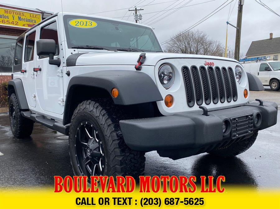2013 Jeep Wrangler Unlimited Sport S SUV 4D, available for sale in New Haven, Connecticut | Boulevard Motors LLC. New Haven, Connecticut