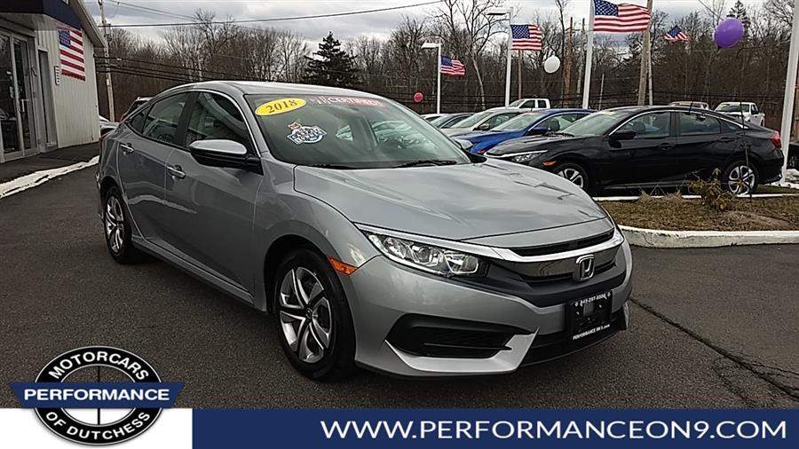 2018 Honda Civic Sedan LX CVT, available for sale in Wappingers Falls, New York | Performance Motor Cars. Wappingers Falls, New York 2018 Honda Civic Sedan LX CVT, available for sale in Wappingers Falls, New York | Performance Motor Cars. Wappingers Falls, New York
