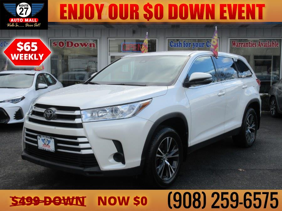 2019 Toyota Highlander LE V6 AWD (Natl), available for sale in Linden, New Jersey | Route 27 Auto Mall. Linden, New Jersey