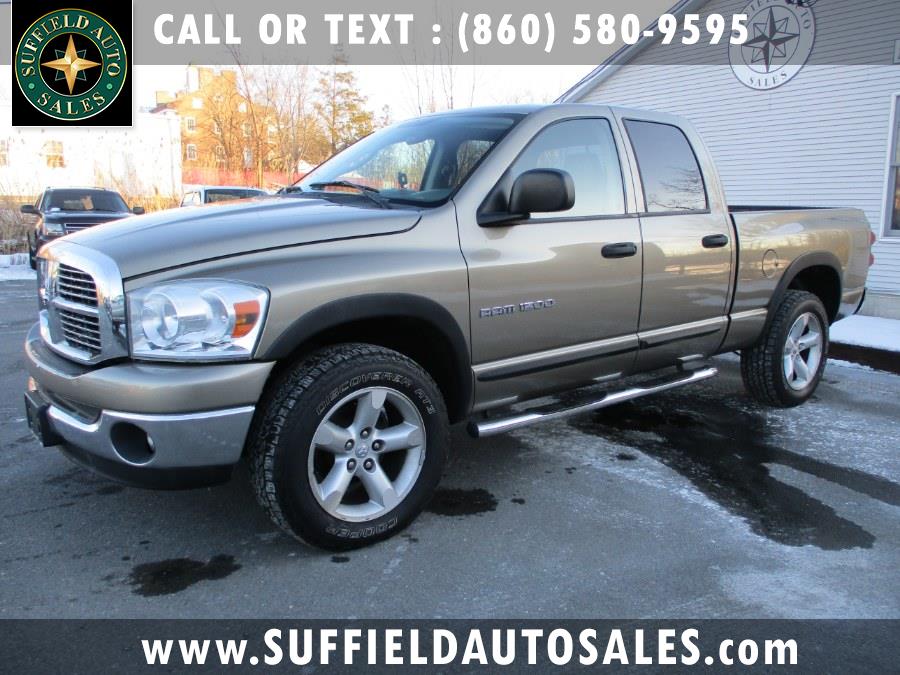2007 Dodge Ram 1500 4WD Quad Cab 140.5" SLT, available for sale in Suffield, Connecticut | Suffield Auto LLC. Suffield, Connecticut