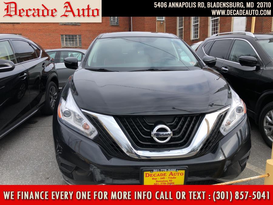 Used Nissan Murano AWD S 2017 | Decade Auto. Bladensburg, Maryland Used Nissan Murano AWD S 2017 | Decade Auto. Bladensburg, Maryland