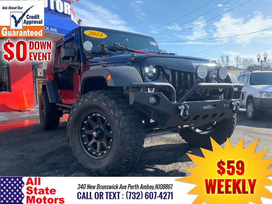 2014 Jeep Wrangler Unlimited 4WD 4dr Willys Wheeler, available for sale in Perth Amboy, New Jersey | All State Motor Inc. Perth Amboy, New Jersey 2014 Jeep Wrangler Unlimited 4WD 4dr Willys Wheeler, available for sale in Perth Amboy, New Jersey | All State Motor Inc. Perth Amboy, New Jersey