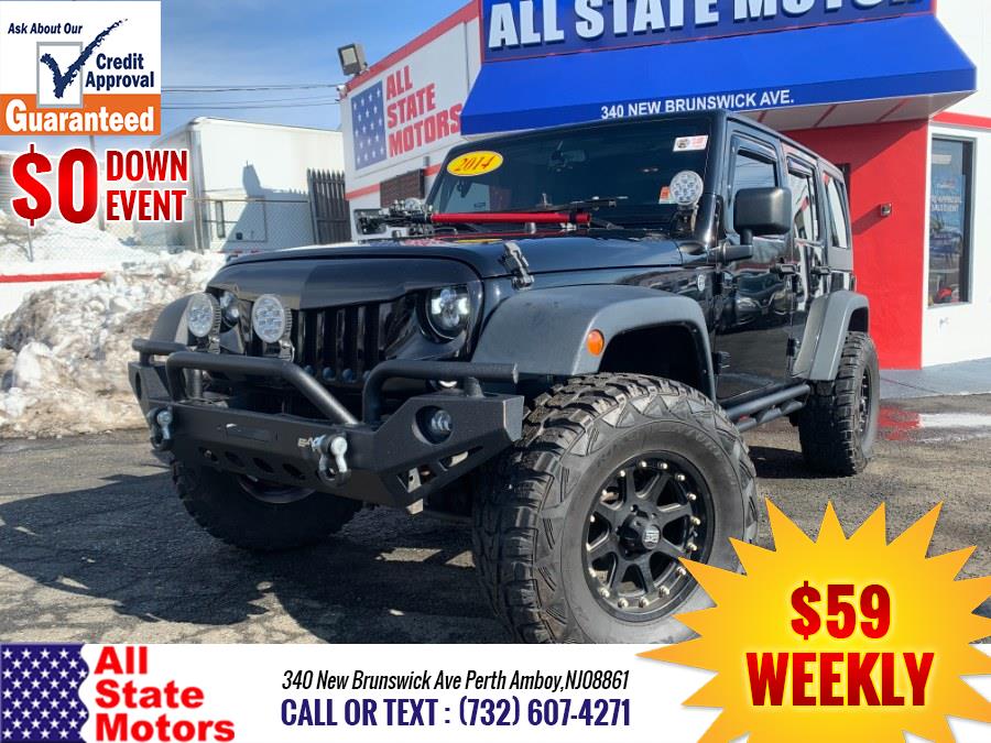 2014 Jeep Wrangler Unlimited 4WD 4dr Willys Wheeler, available for sale in Perth Amboy, New Jersey | All State Motor Inc. Perth Amboy, New Jersey 2014 Jeep Wrangler Unlimited 4WD 4dr Willys Wheeler, available for sale in Perth Amboy, New Jersey | All State Motor Inc. Perth Amboy, New Jersey
