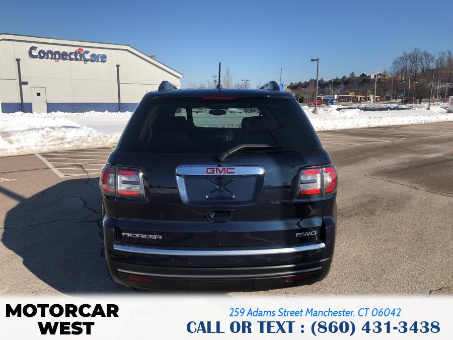 2015 GMC Acadia AWD 4dr SLT w/SLT-1, available for sale in Manchester, Connecticut | Motorcar West. Manchester, Connecticut 2015 GMC Acadia AWD 4dr SLT w/SLT-1, available for sale in Manchester, Connecticut | Motorcar West. Manchester, Connecticut