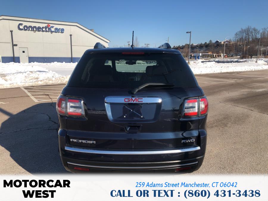 2015 GMC Acadia AWD 4dr SLT w/SLT-1, available for sale in Manchester, Connecticut | Motorcar West. Manchester, Connecticut 2015 GMC Acadia AWD 4dr SLT w/SLT-1, available for sale in Manchester, Connecticut | Motorcar West. Manchester, Connecticut