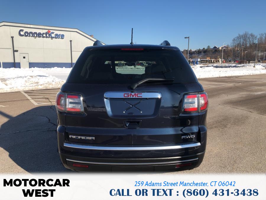2015 GMC Acadia AWD 4dr SLT w/SLT-1, available for sale in Manchester, Connecticut | Motorcar West. Manchester, Connecticut 2015 GMC Acadia AWD 4dr SLT w/SLT-1, available for sale in Manchester, Connecticut | Motorcar West. Manchester, Connecticut